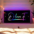 Name Mirror Light
