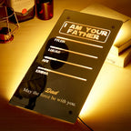 I Am Your Father Lightsaber Mirror Lamp