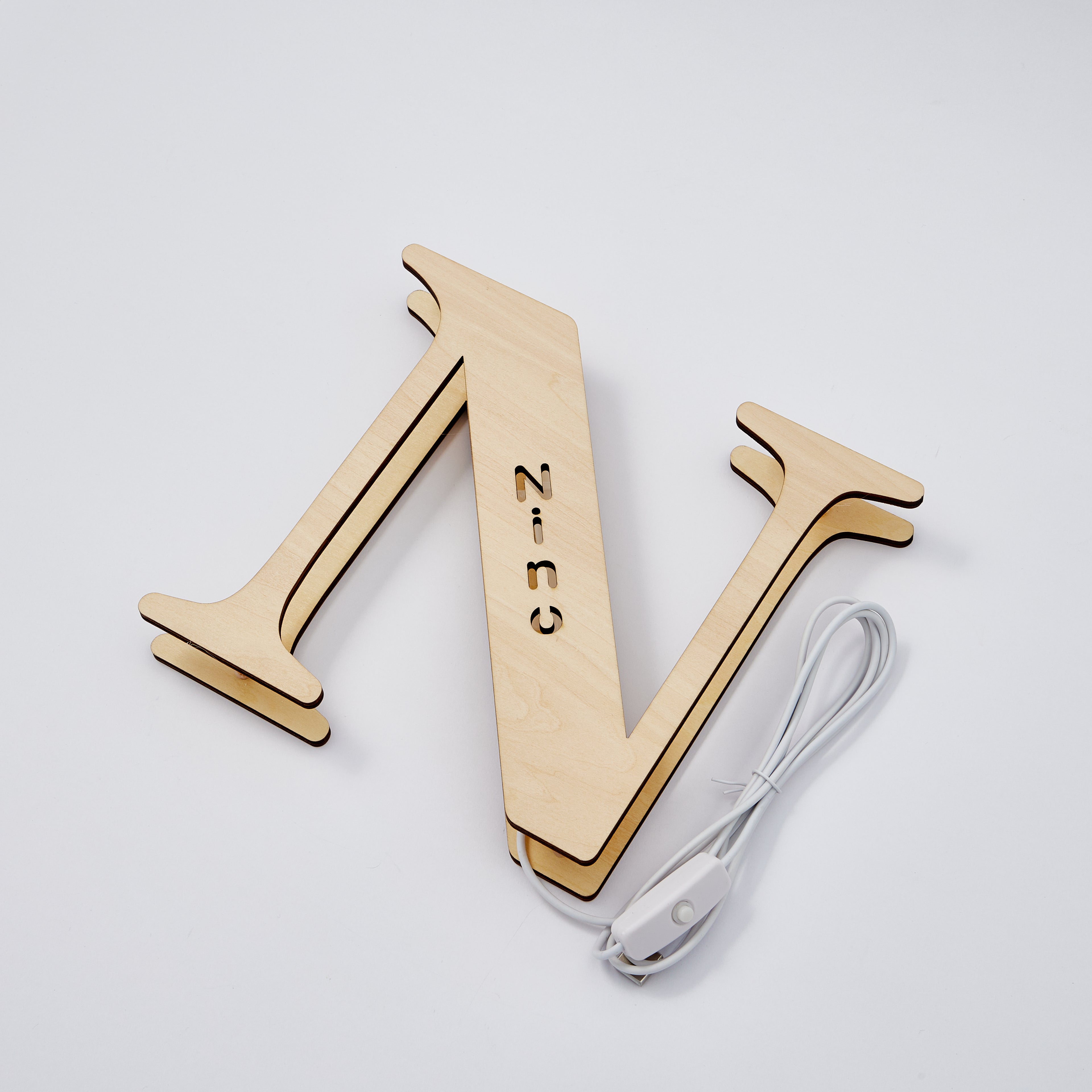 Wood Alphabet Light