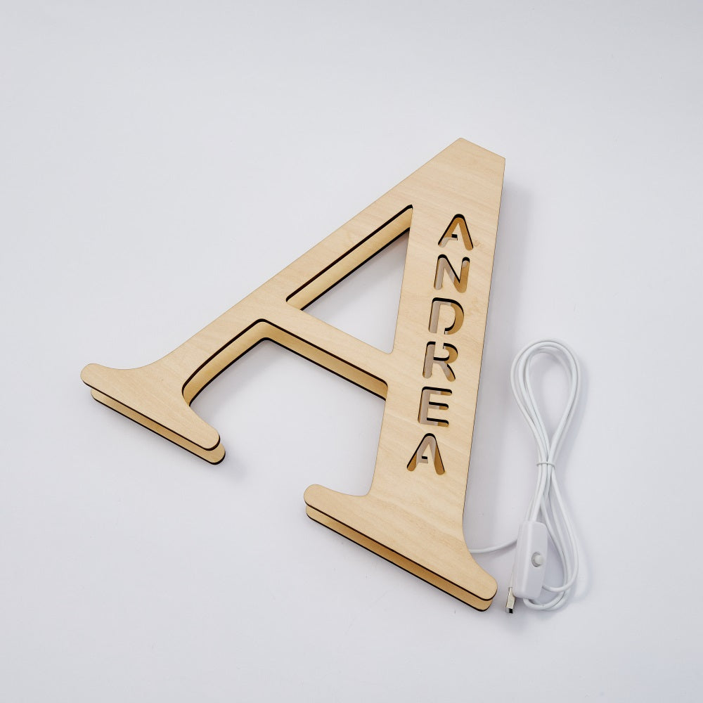 Wood Letter Light