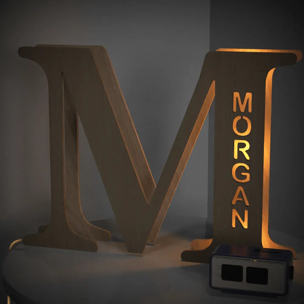 Wood Alphabet Light