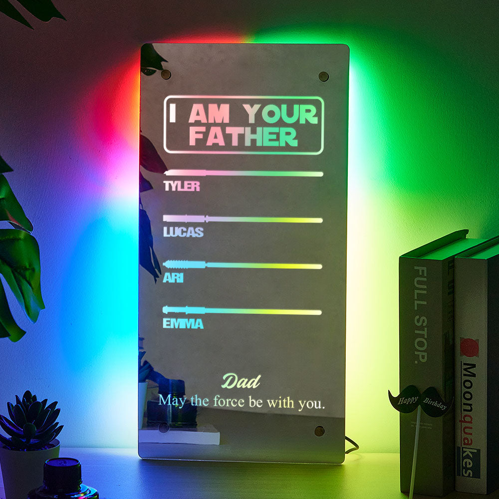 I Am Your Father Lightsaber Mirror Lamp