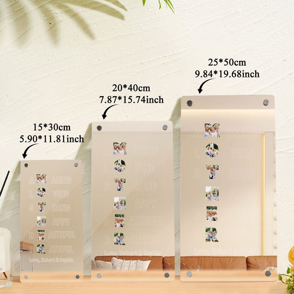 Photo Mirror Light for Mom