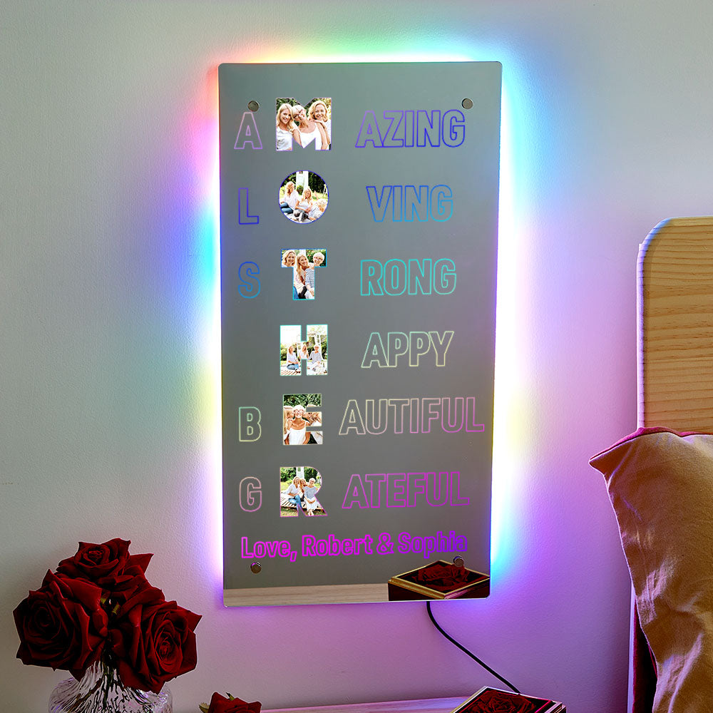 Photo Mirror Light for Mom