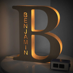 Wood Alphabet Light