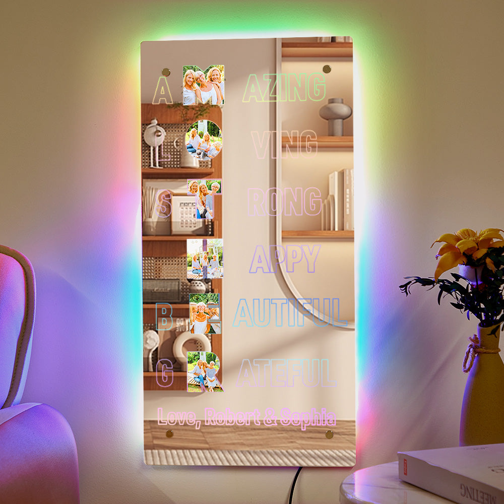 Photo Mirror Light for Mom