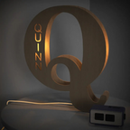 Wood Alphabet Light