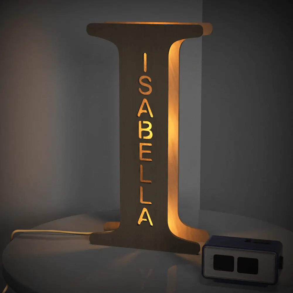 Wood Alphabet Light