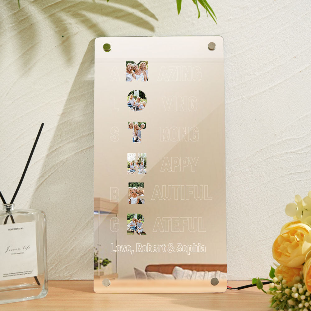 Photo Mirror Light for Mom