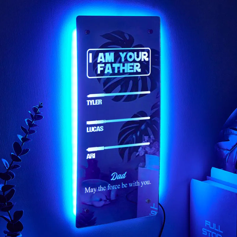 I Am Your Father Lightsaber Mirror Lamp