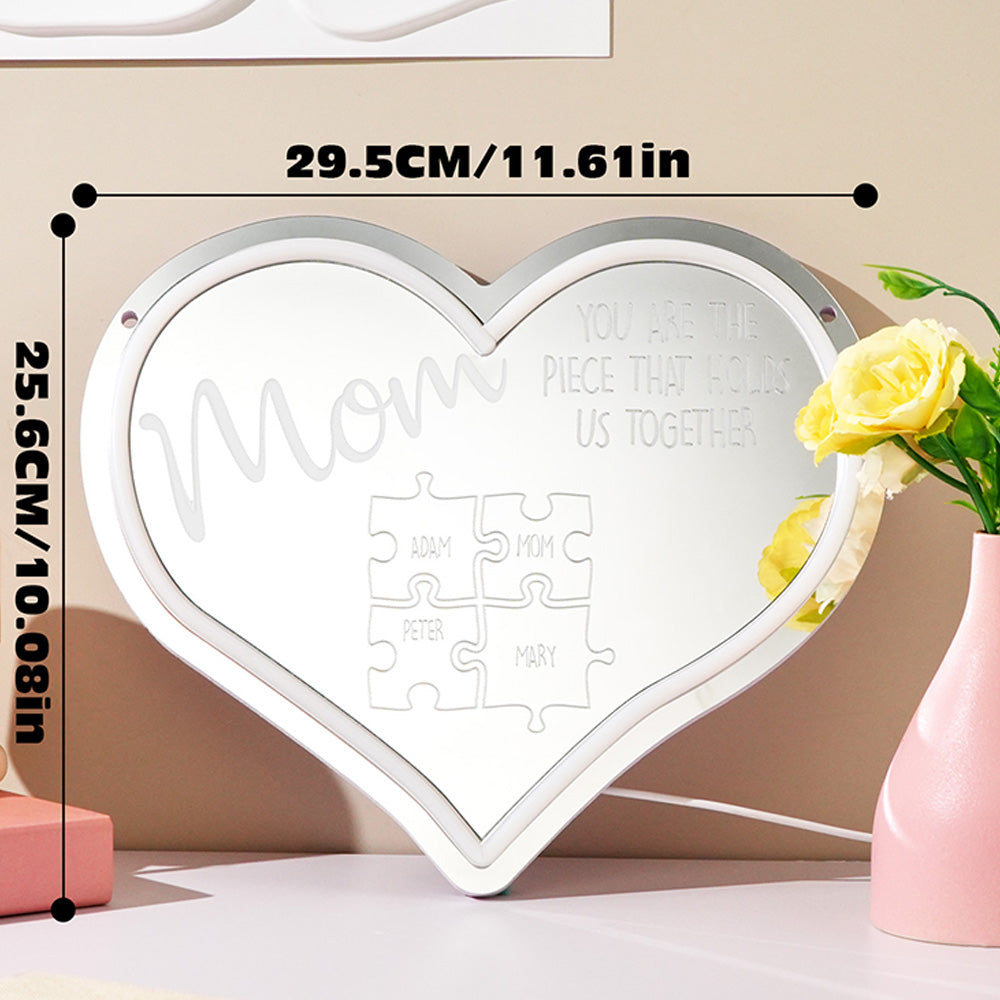 Mom Puzzle Mirror Light