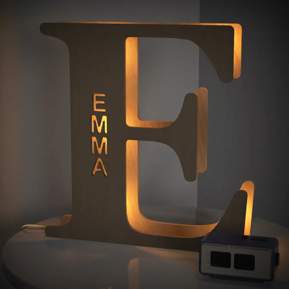 Wood Alphabet Light