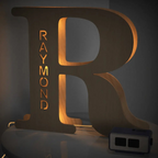 Wood Alphabet Light