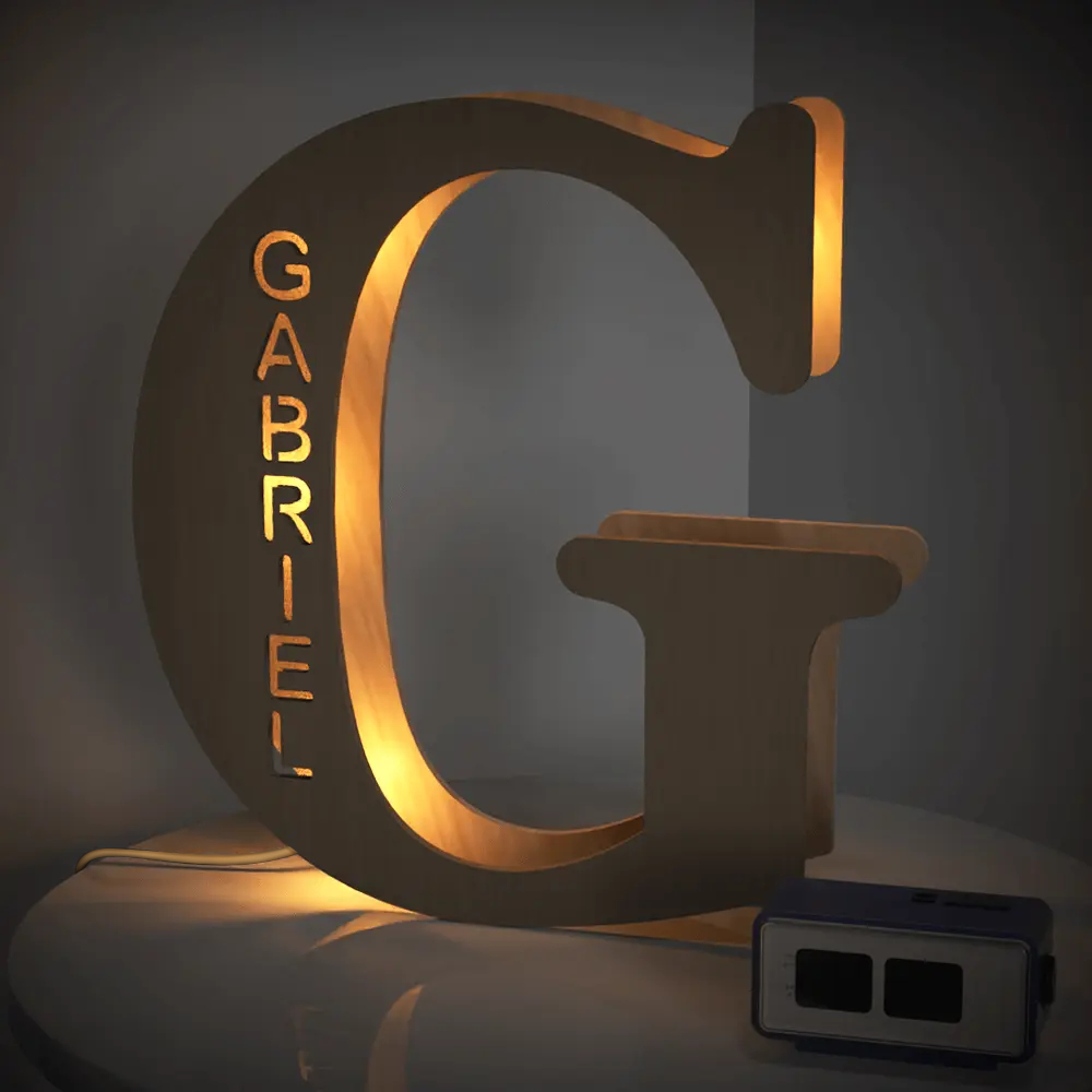 Wood Alphabet Light