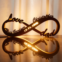 Wood Name Lamp