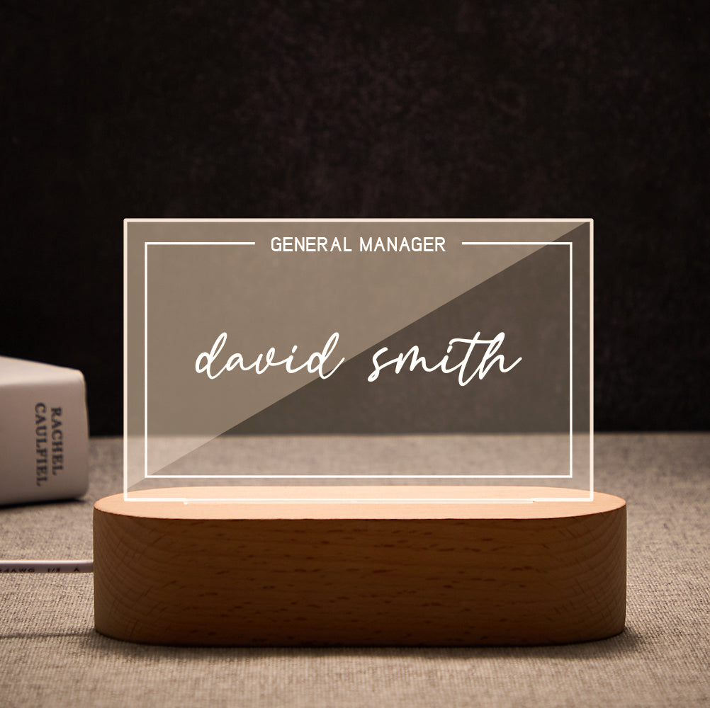 Name Sign Light