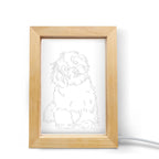Wood Photo Frame Light