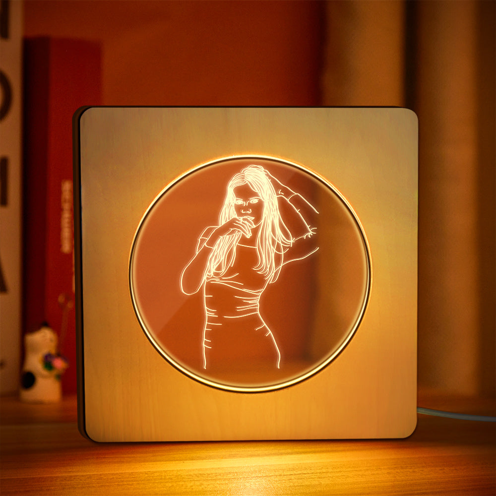 Wood Frame Light