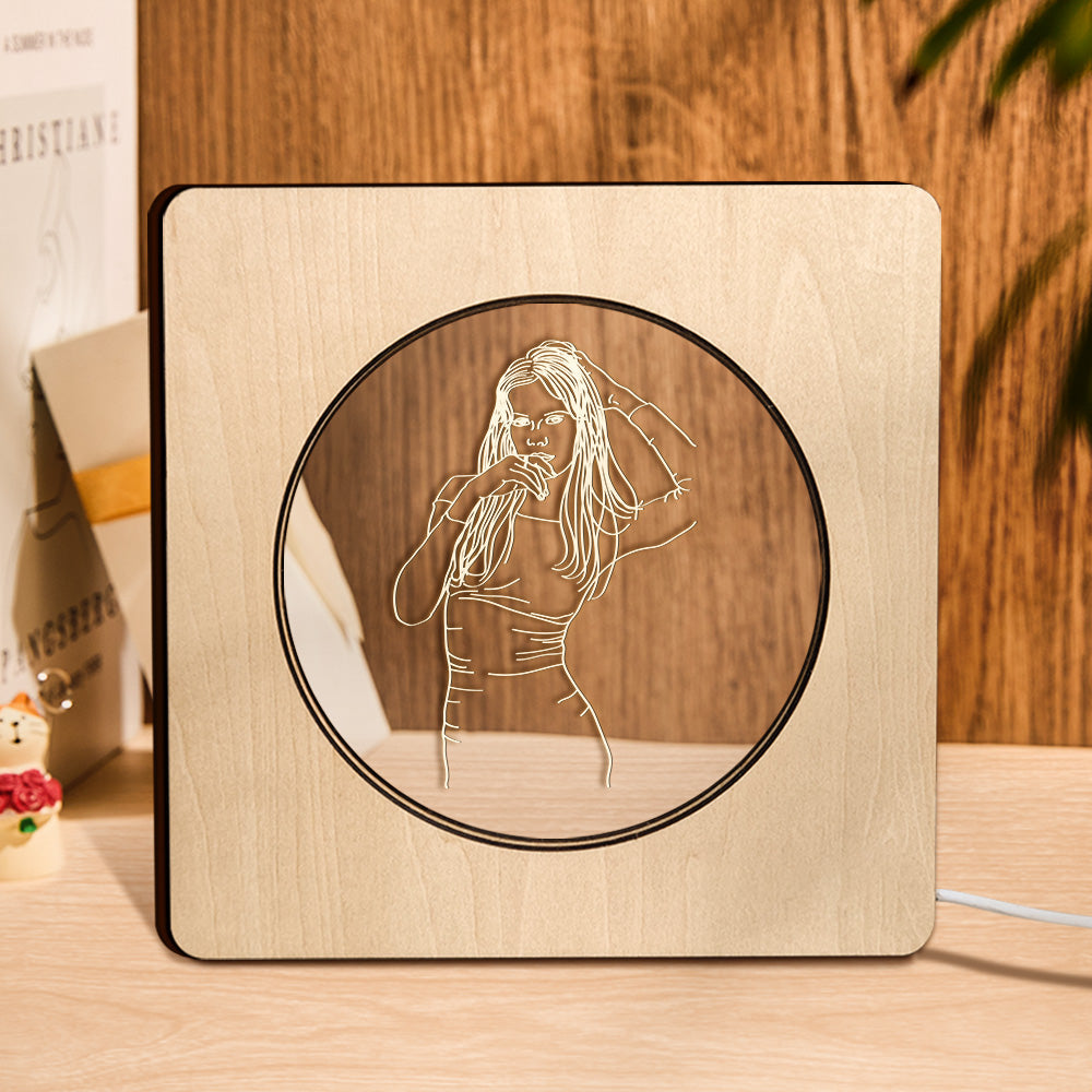 Wood Frame Light