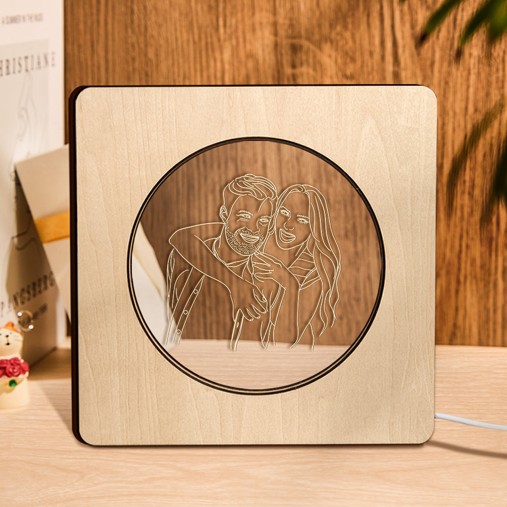 Wood Frame Light