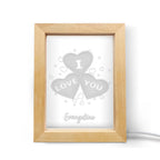Wood Hearts Light