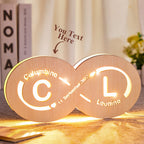 Infinity Love Wood Light