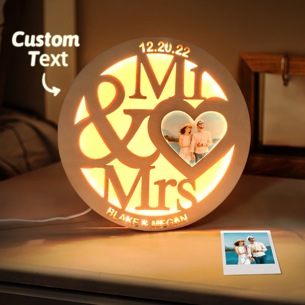 Engraved Wood Light