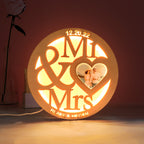 Engraved Wood Light
