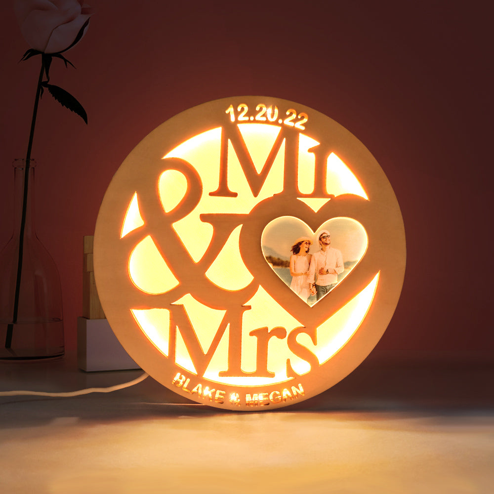 Engraved Wood Light