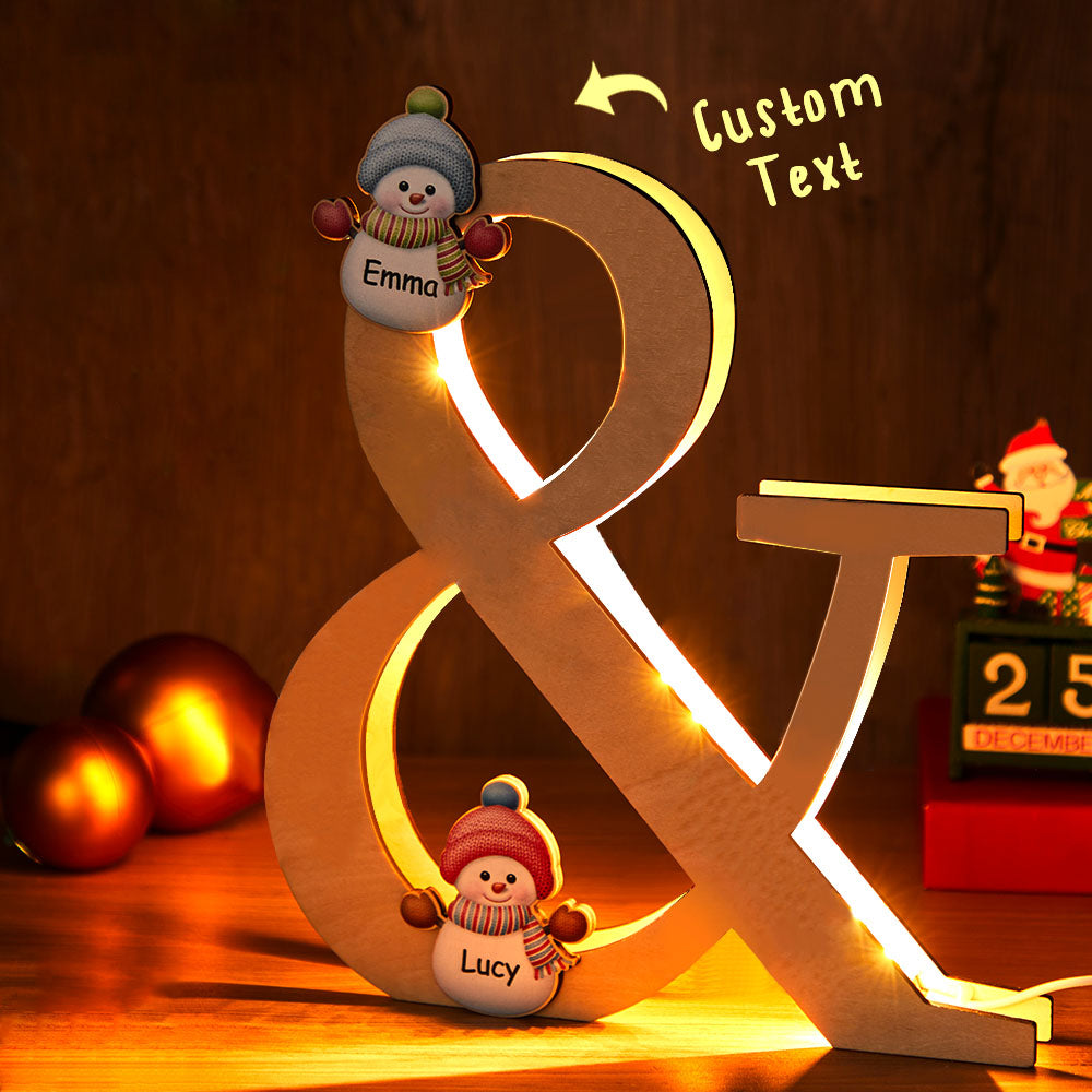 Snowman Wood Light
