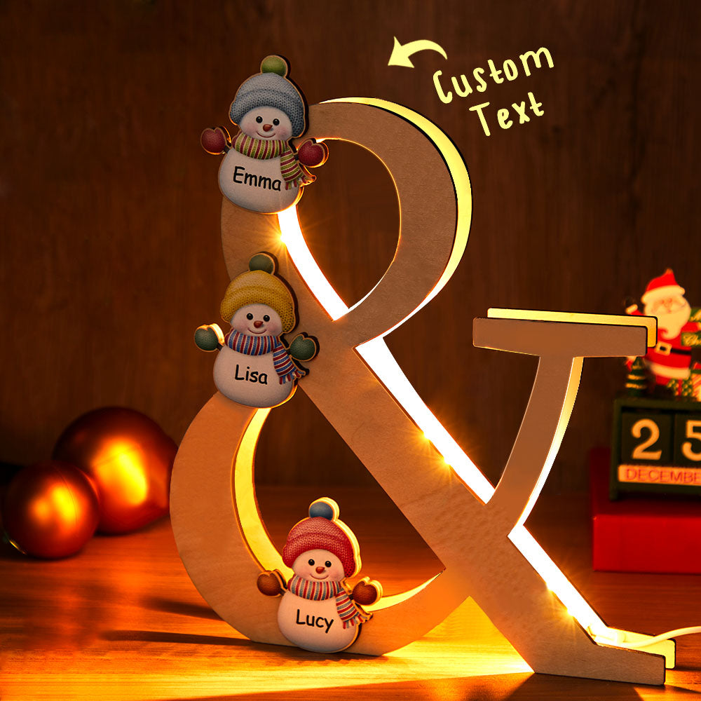 Snowman Wood Light