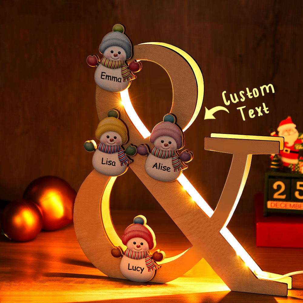Snowman Wood Light