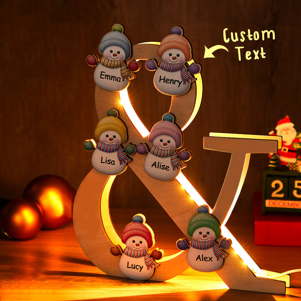 Snowman Wood Light