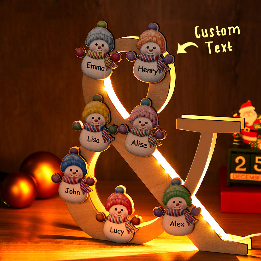 Snowman Wood Light