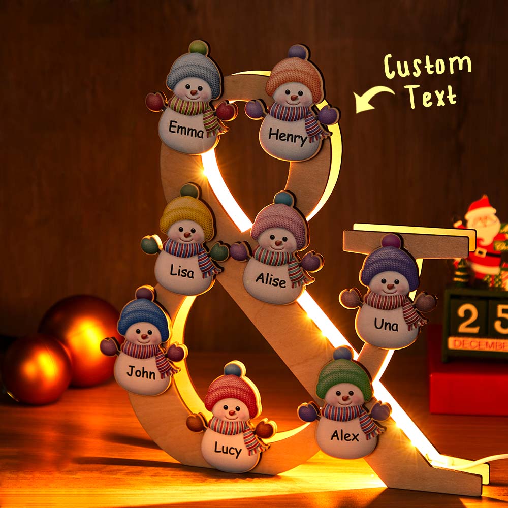 Snowman Wood Light