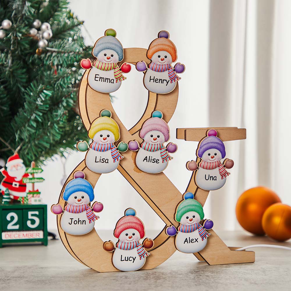 Snowman Wood Light