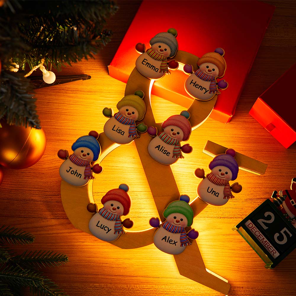 Snowman Wood Light