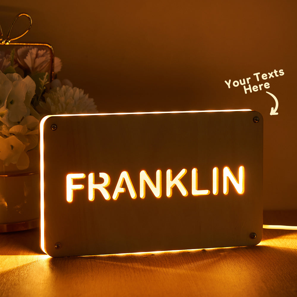 Wood Name Light