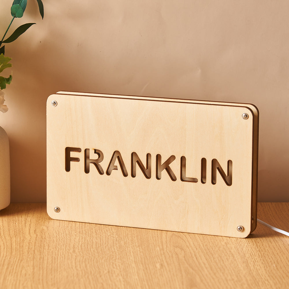 Wood Name Light