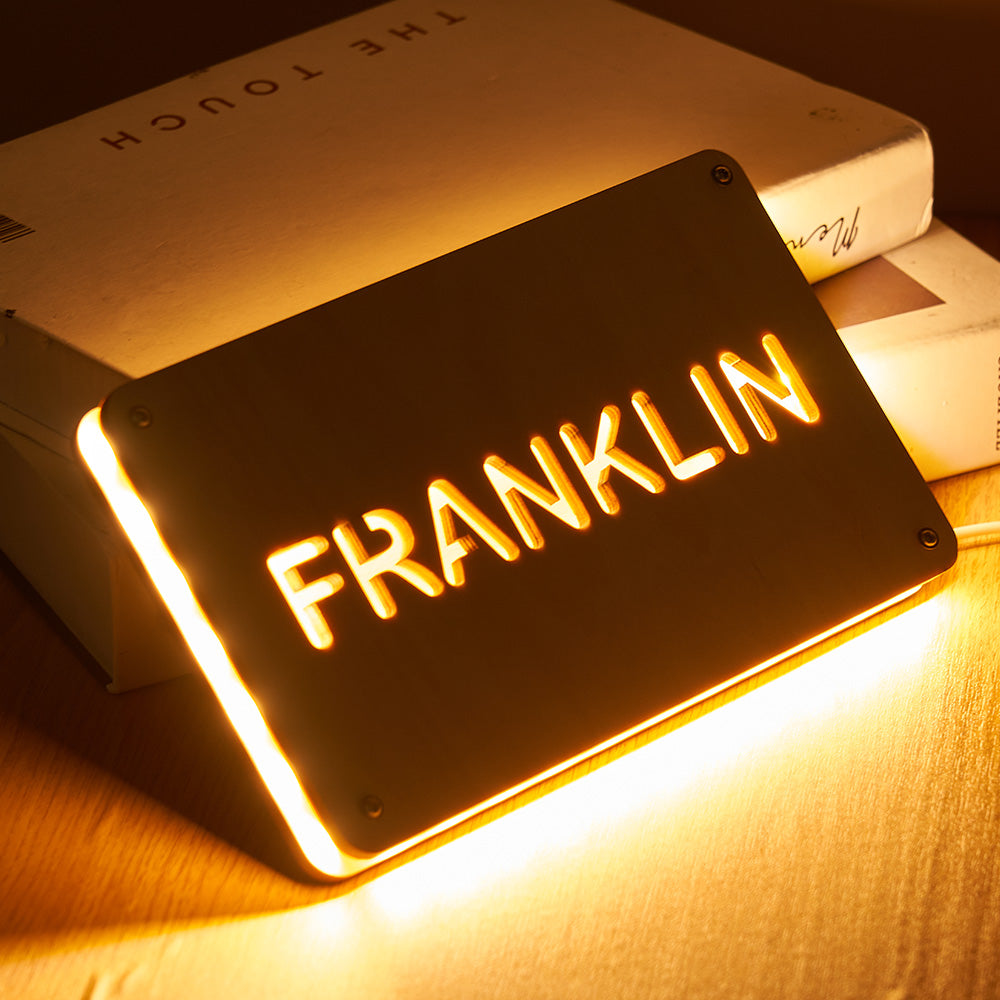 Wood Name Light