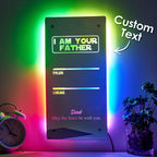I Am Your Father Lightsaber Mirror Lamp