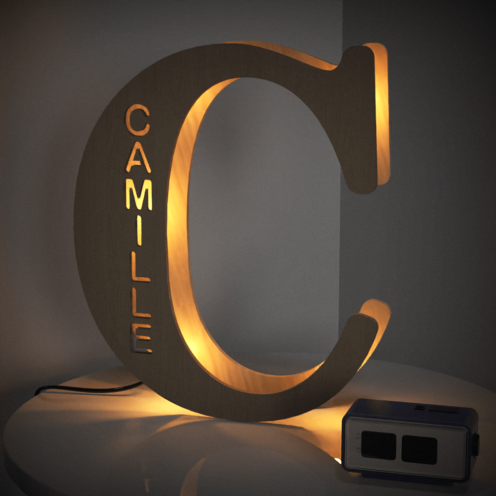 Wood Letter Light