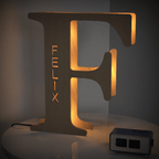 Wood Letter Light