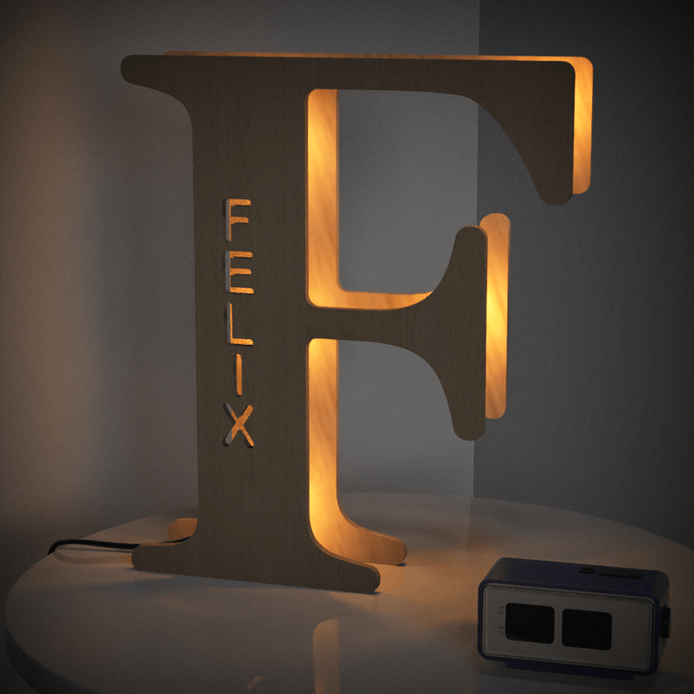 Wood Letter Light