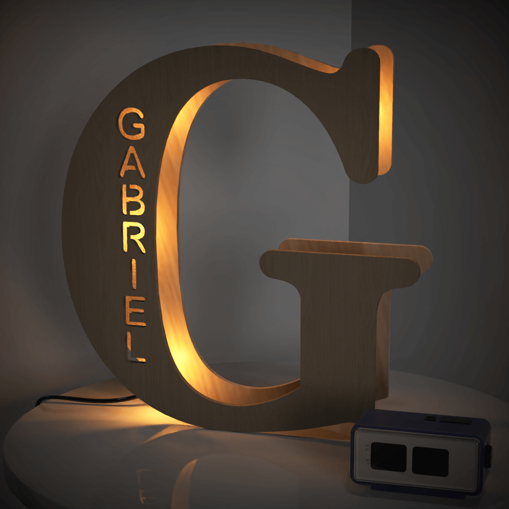 Wood Letter Light