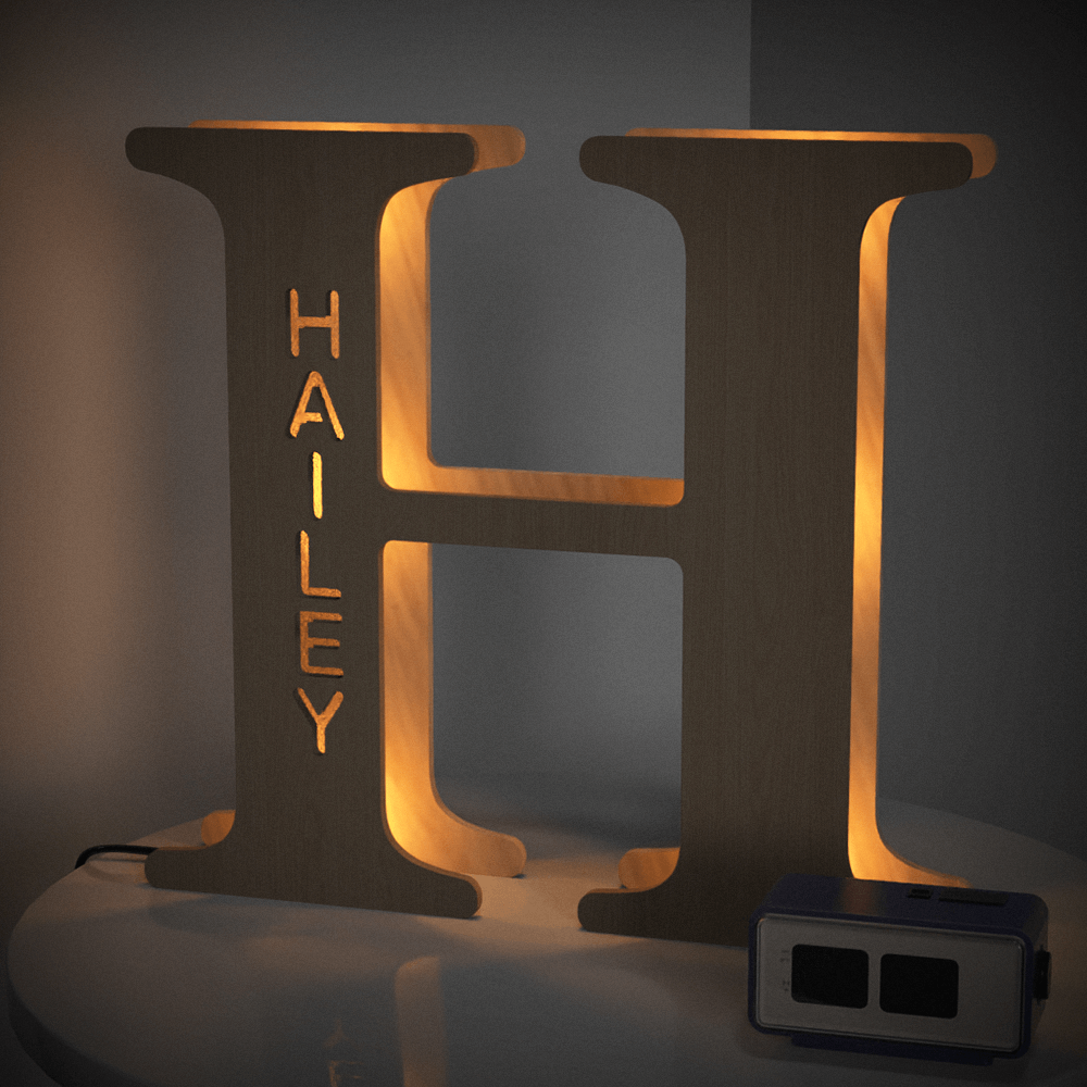 Wood Letter Light