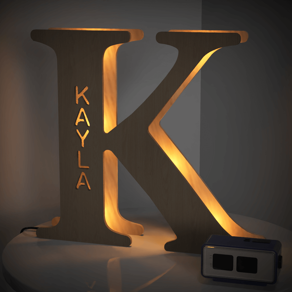 Wood Letter Light