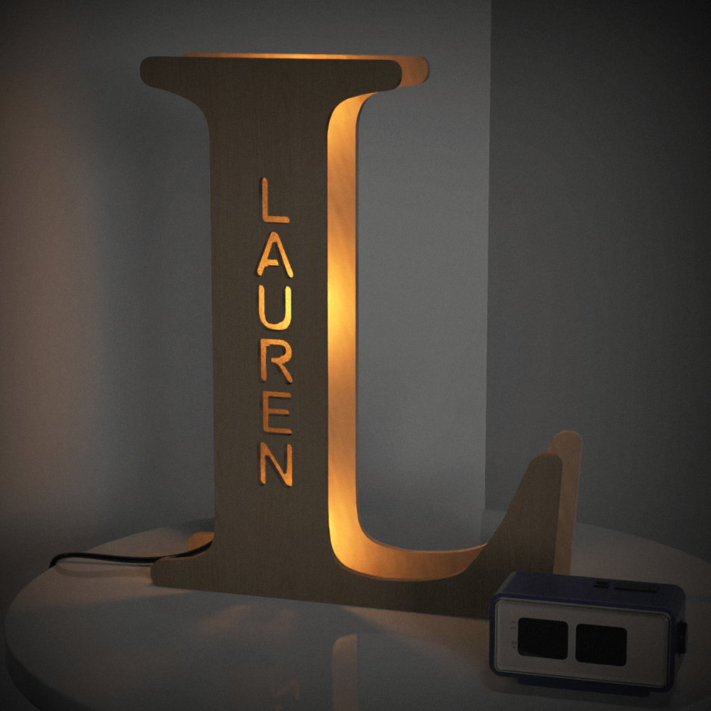 Wood Letter Light