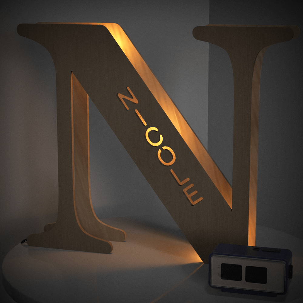 Wood Letter Light