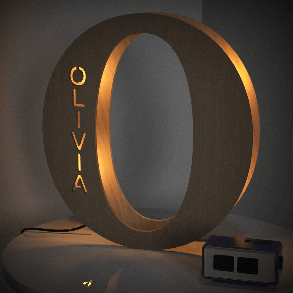 Wood Letter Light